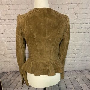 Zara Brown Suede Jacket